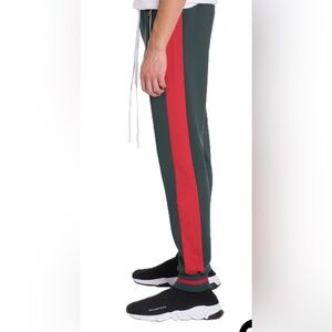 WEIV Los Angeles Men's Joggers‎ Size M In Green and Red Drawstring Waist